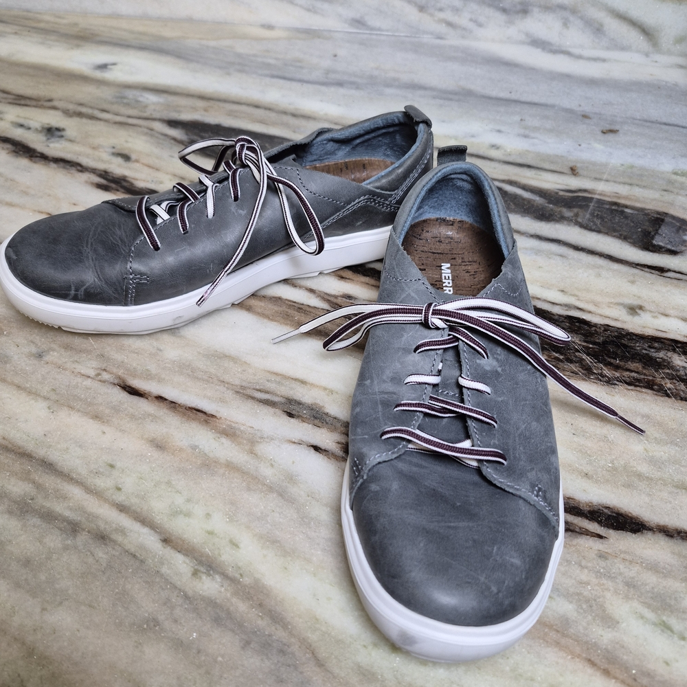 Merrell Gray Sneakers with White Soles
